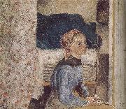 Camille Pissarro farm girl Spain oil painting artist